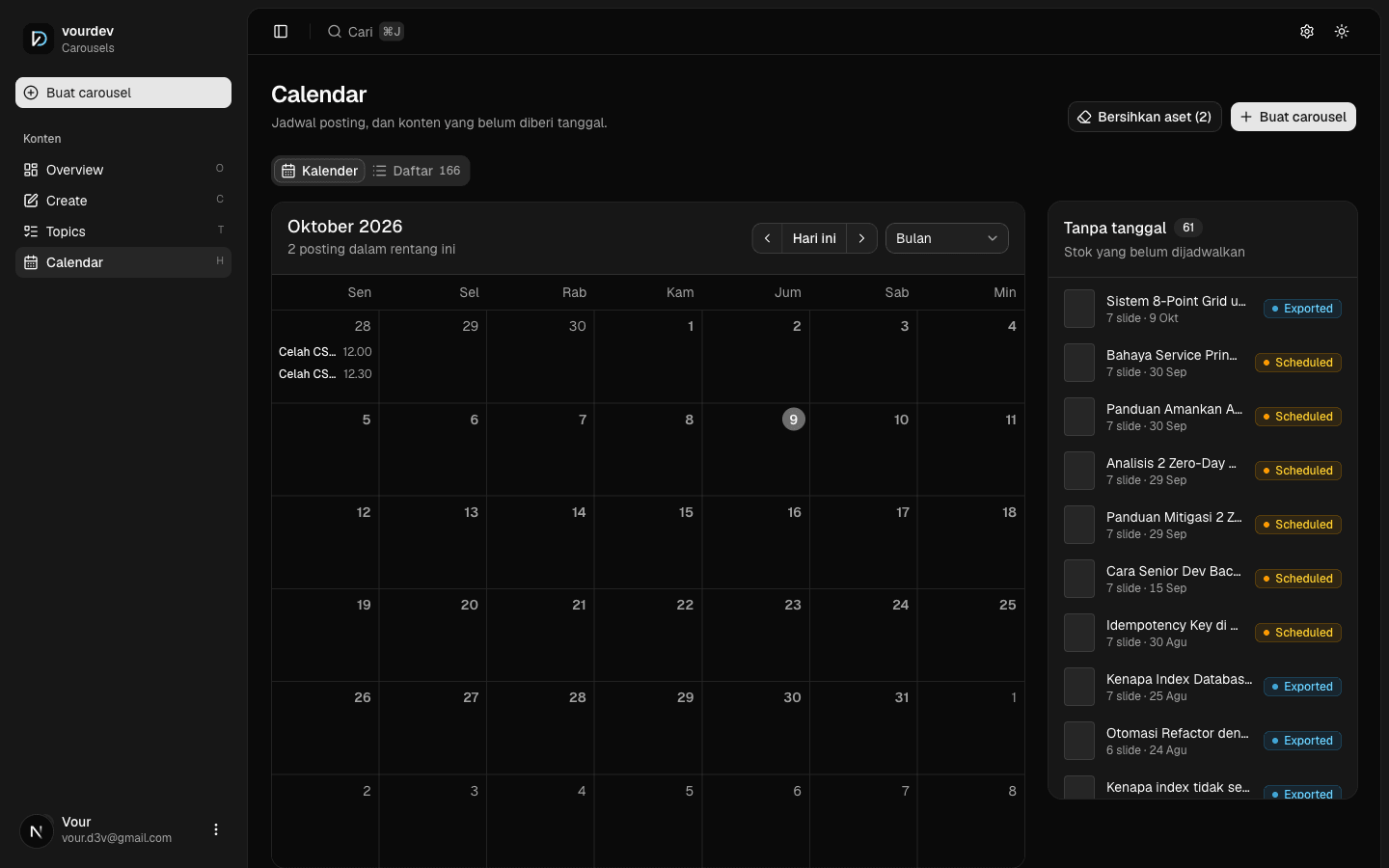 Publishing calendar and unscheduled inventory management