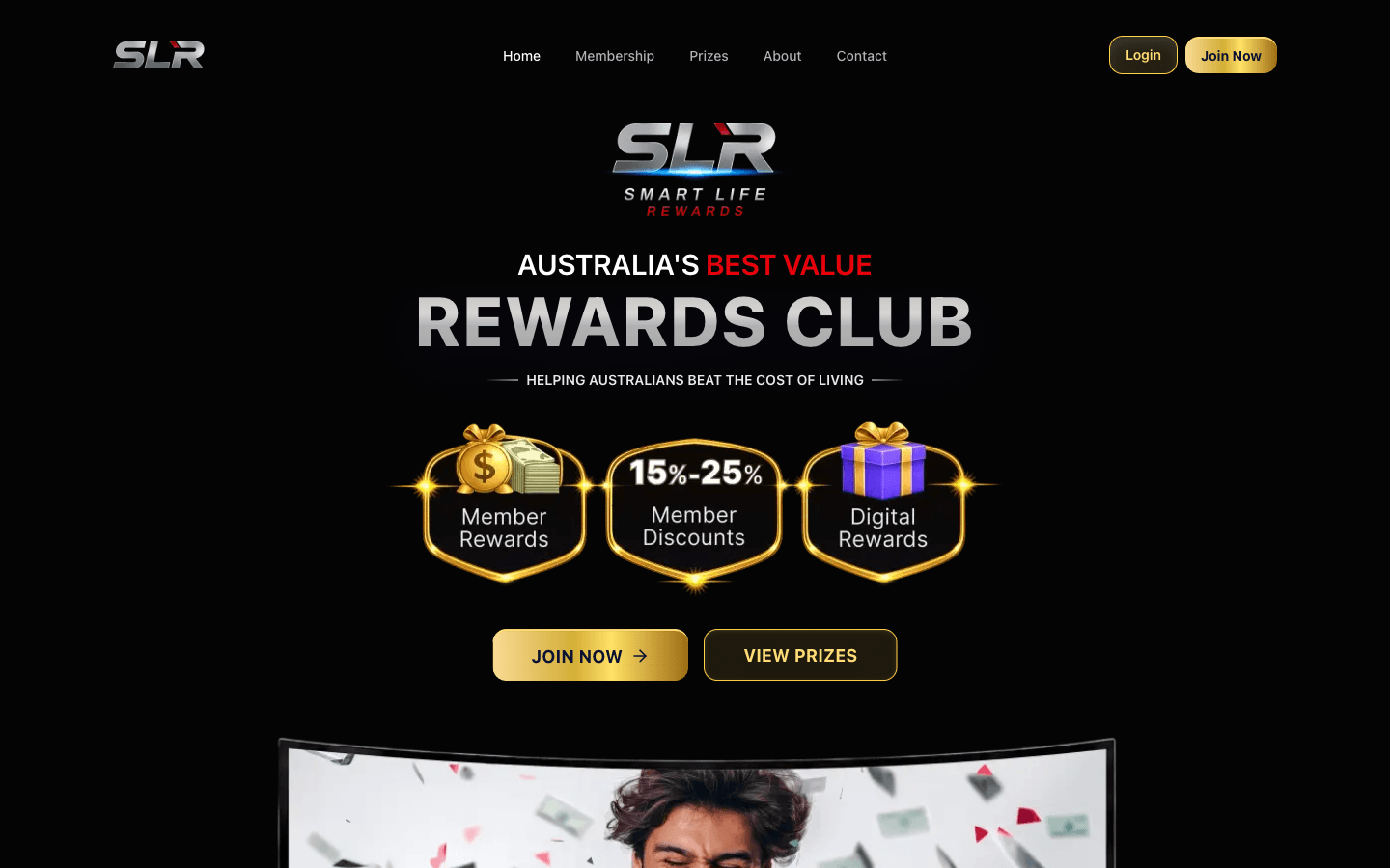 Smart Life Rewards homepage