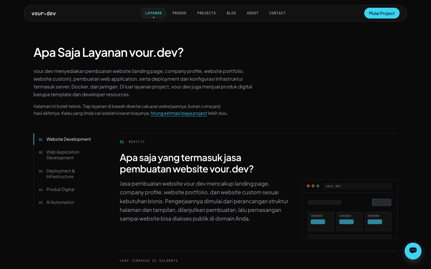 Solutions and service packages for modern web development